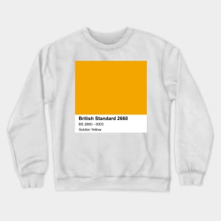 Golden Yellow British Standard 0003 Colour Swatch Crewneck Sweatshirt